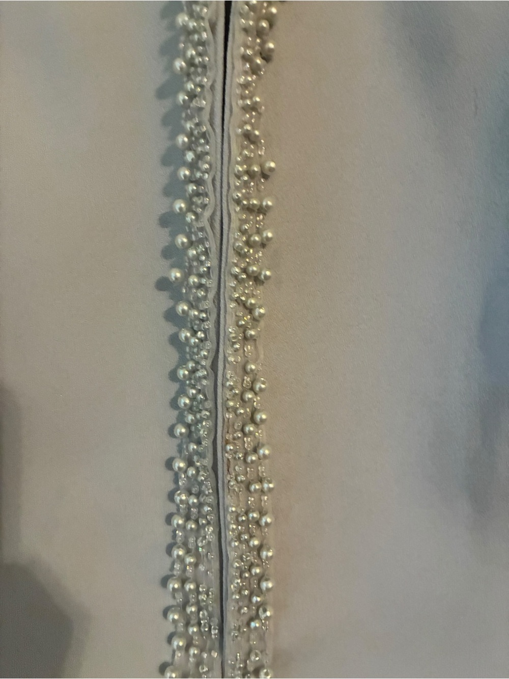 Vtg Karen Miller NY Gray Beaded Sequin Dress Jacket Suit Set Formal Cocktail 4 - Picture 4 of 9